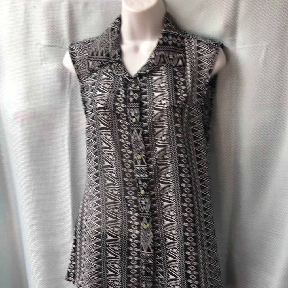 100% polyester front buttoned blouse